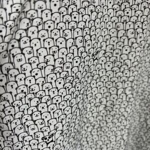 WESTZEROONE Black & White Panda Polar Bear Print Casual Button Down Shirt mens L